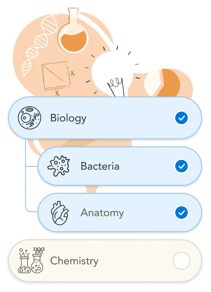 Image showcasing the interactive ENEM course platform, featuring resources like practice questions and simulations.
